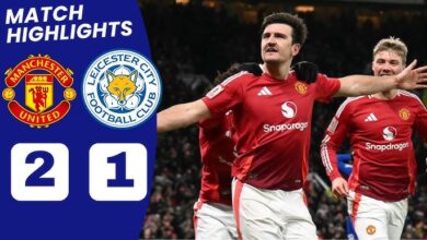 Manchester United F.C. vs Leicester City Lineups