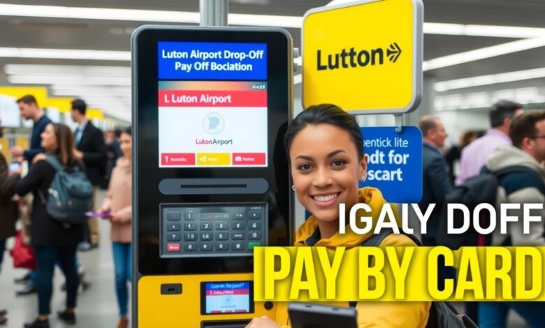 Luton Airport Drop Off Pay by Card
