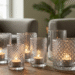Glass Candle Holders